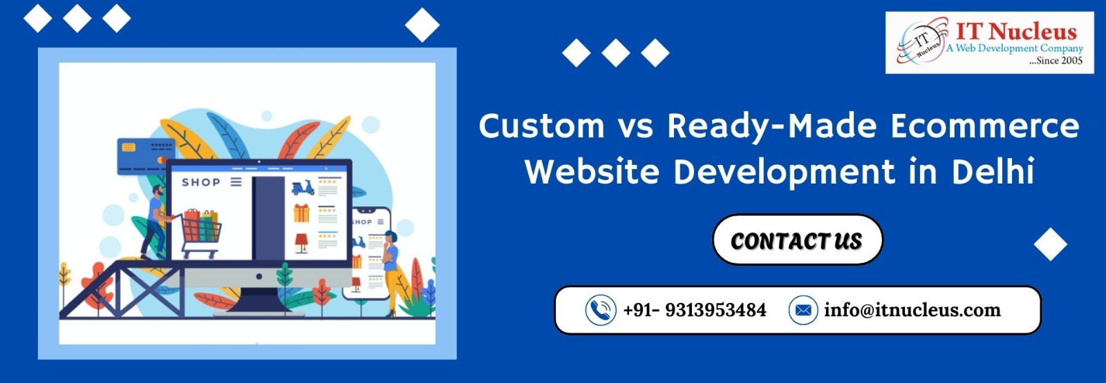 Custom vs Ready-Made Ecommerce Website Development in Delhi