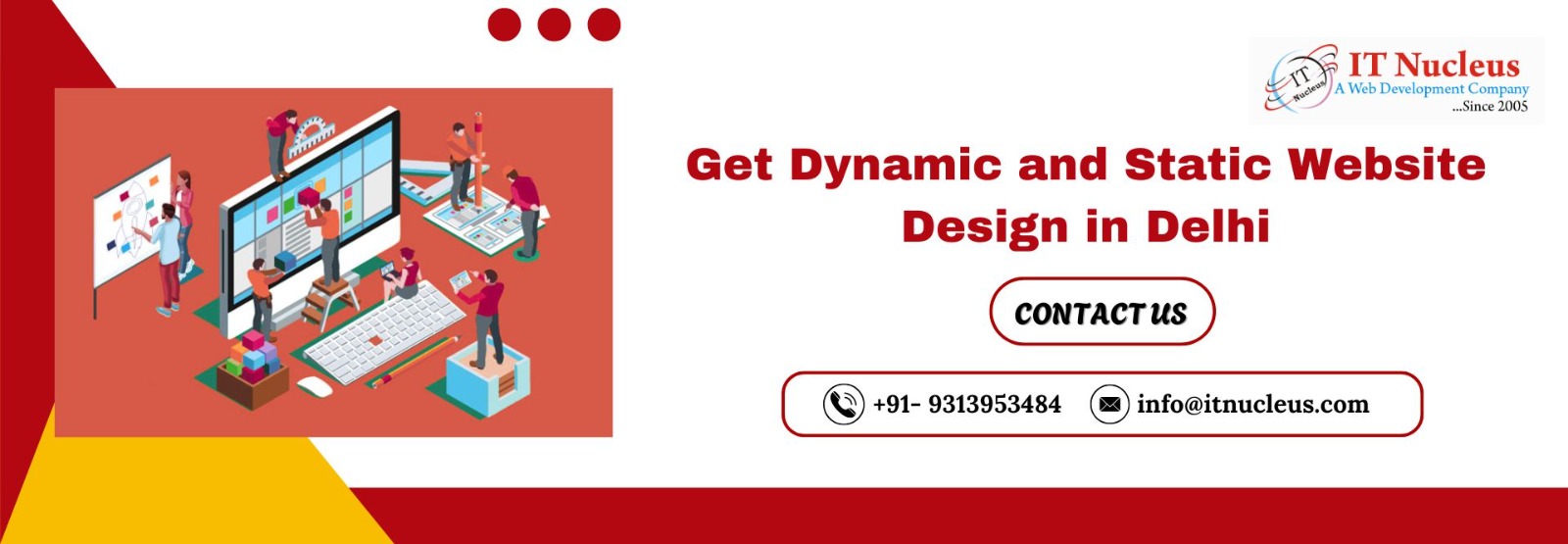 Get Dynamic and Static Website Design in Delhi