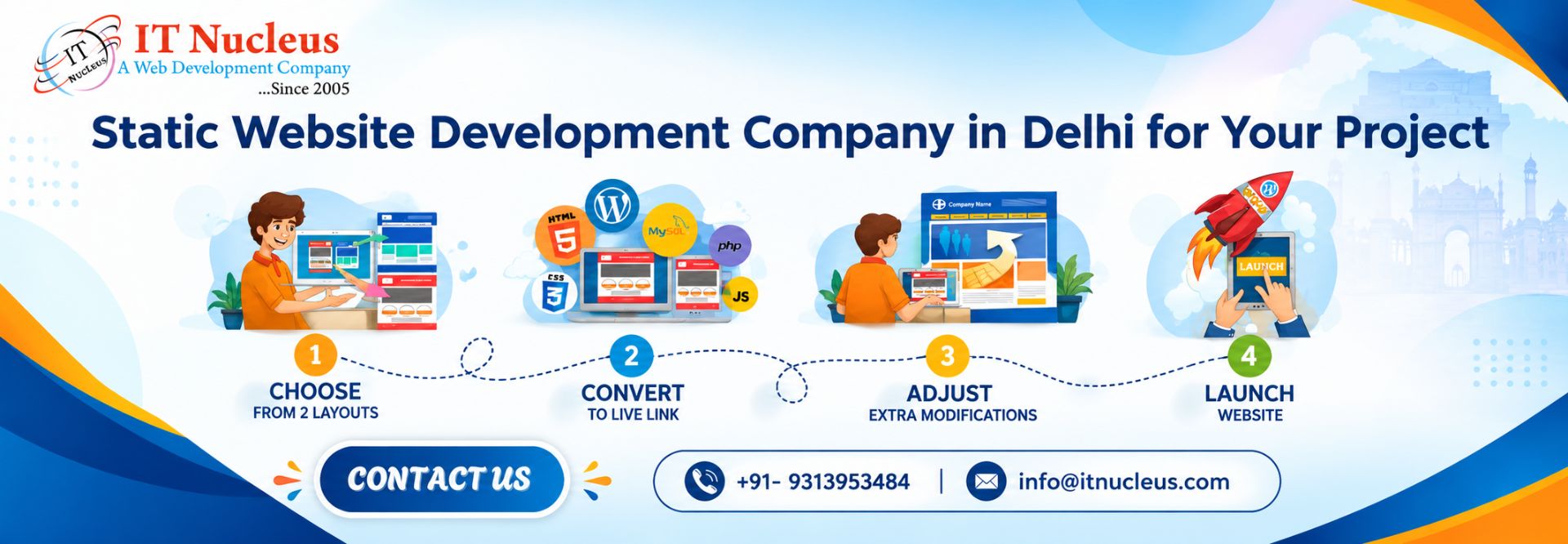 Static Website Development Company in Delhi for Your Project