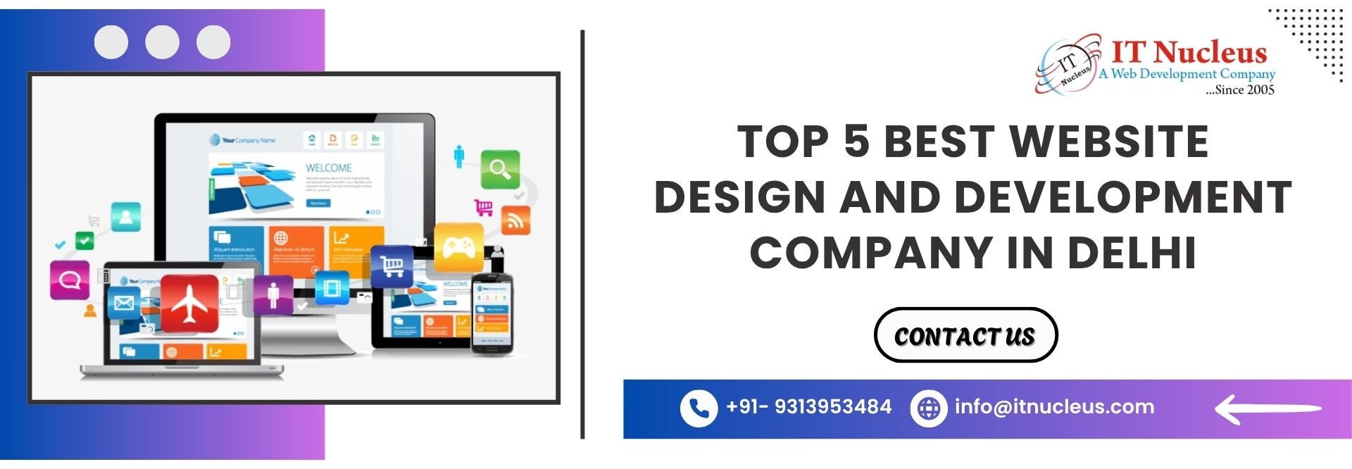 Top 5 Best Website Design and Development Company in Delhi